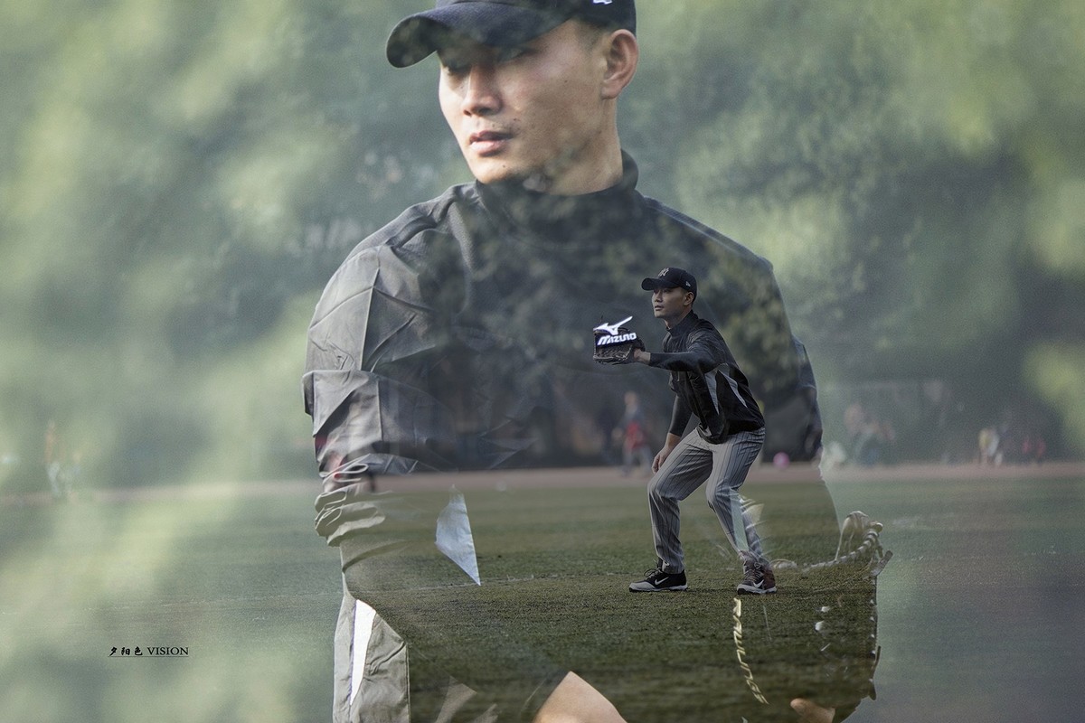 棒球手（一组运动人像）