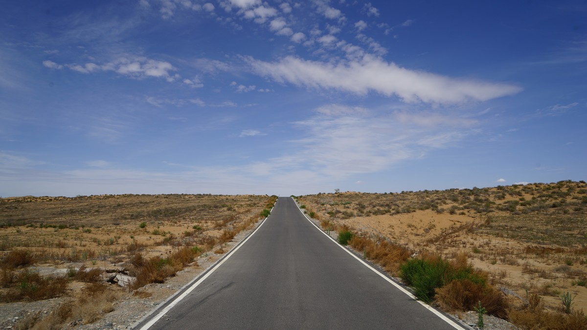 大西北的戈壁滩