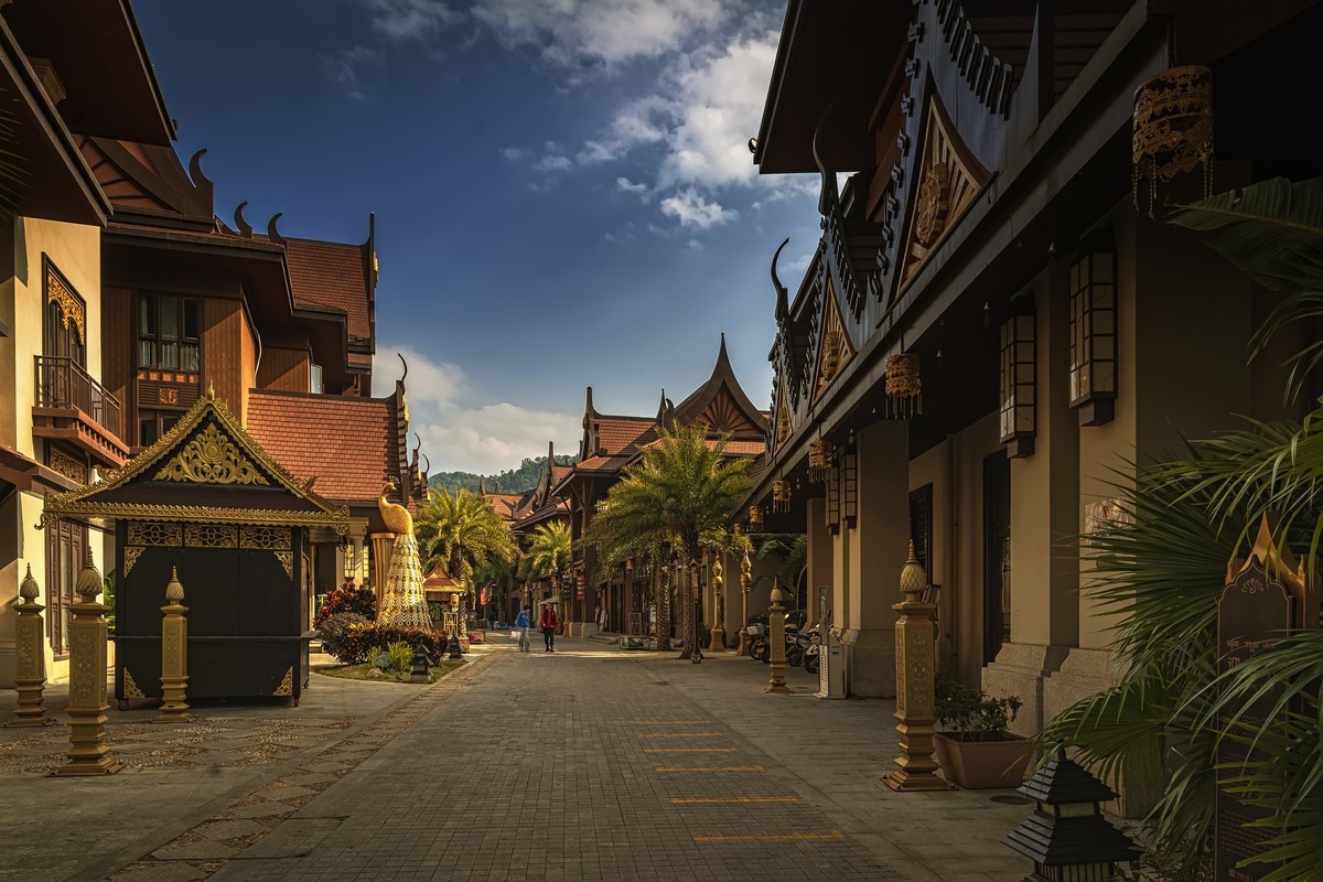 云南芒市傣族古镇