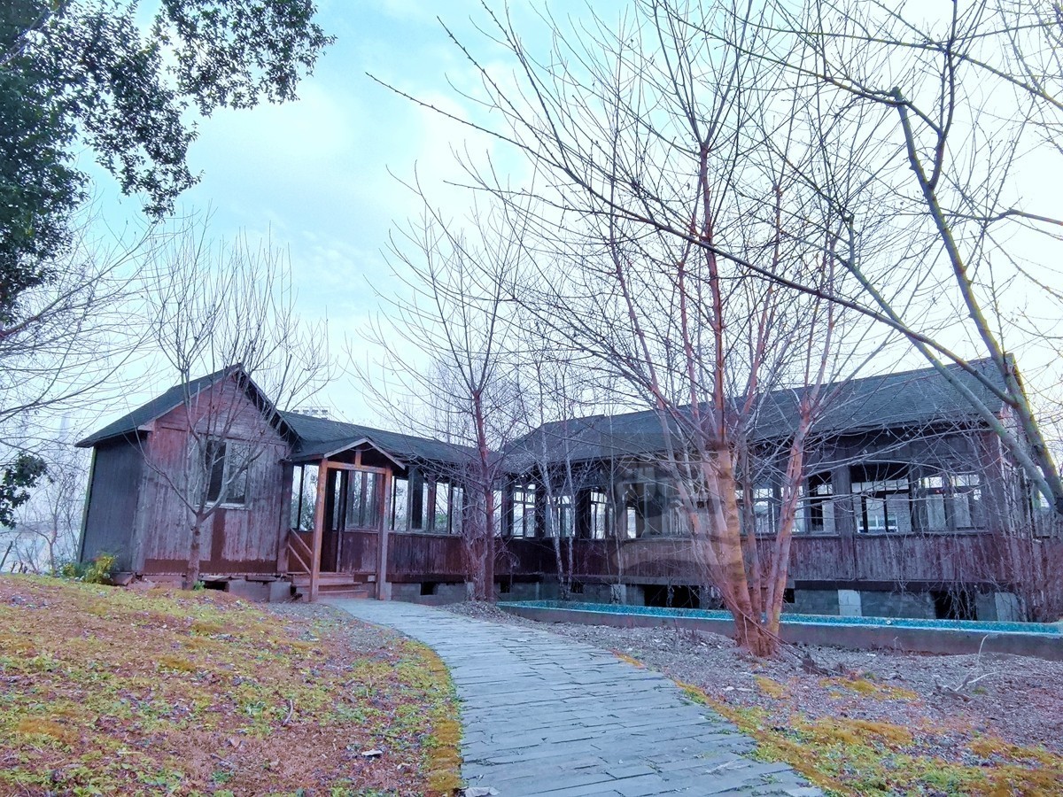 林中木屋*汉口江滩——武汉随笔