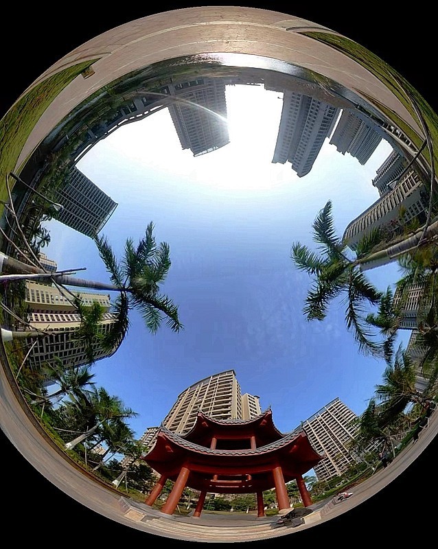 961【不老松：海南游摄纪实】过节啦老朽过来向候好友们！长島兰湾美景！720度相机拍！