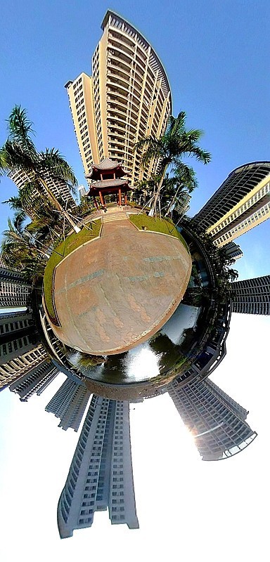 961【不老松：海南游摄纪实】过节啦老朽过来向候好友们！长島兰湾美景！720度相机拍！