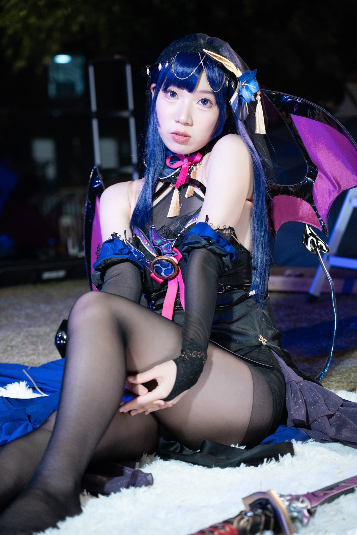 【雷电将军魅魔cos】-蓝色妖姬