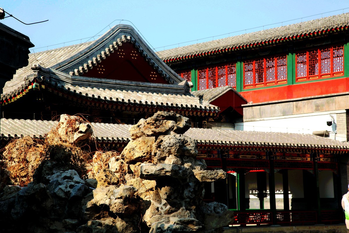 北京北海公园初览漪澜堂随摄古典建筑.....