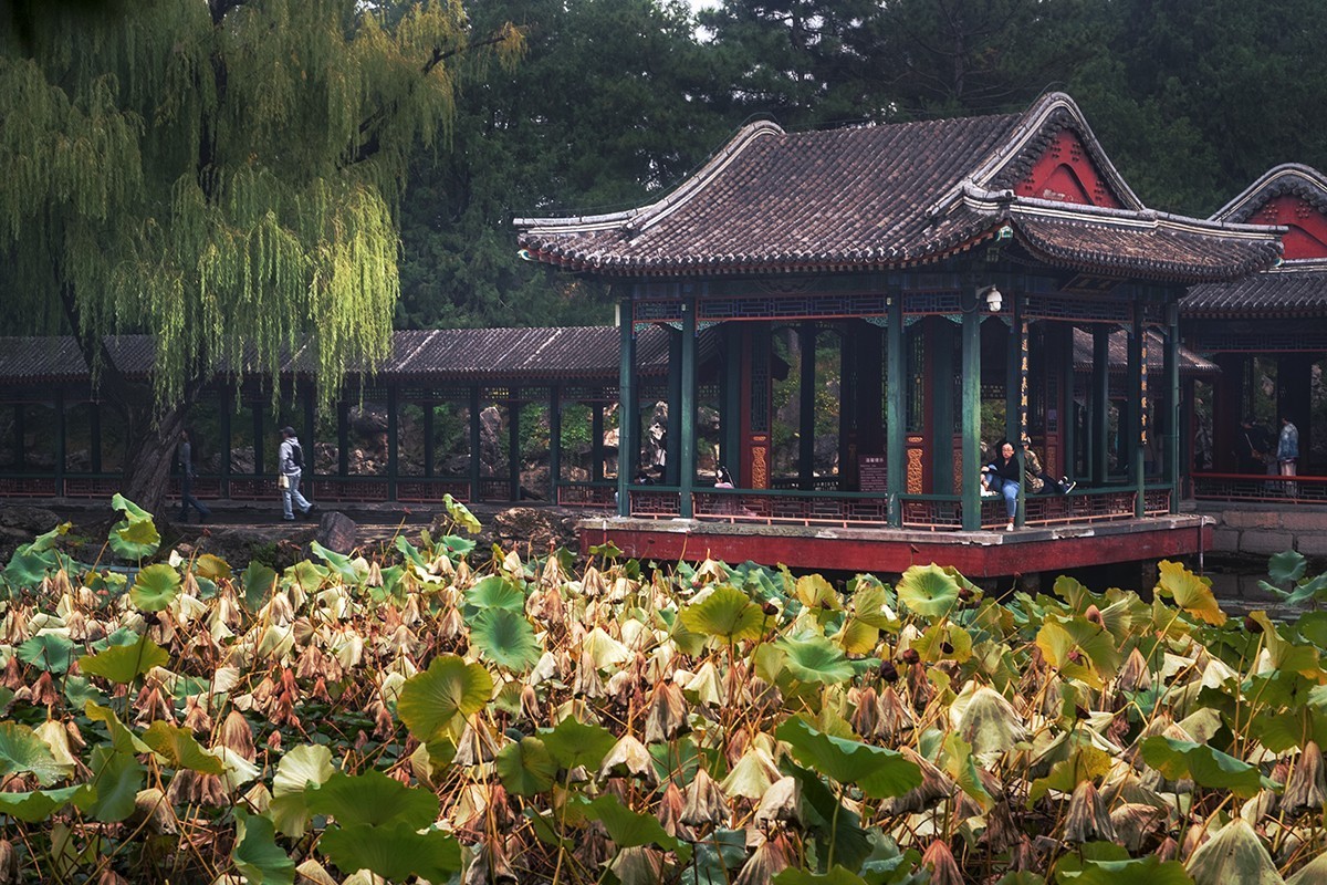 周日下午的谐趣园