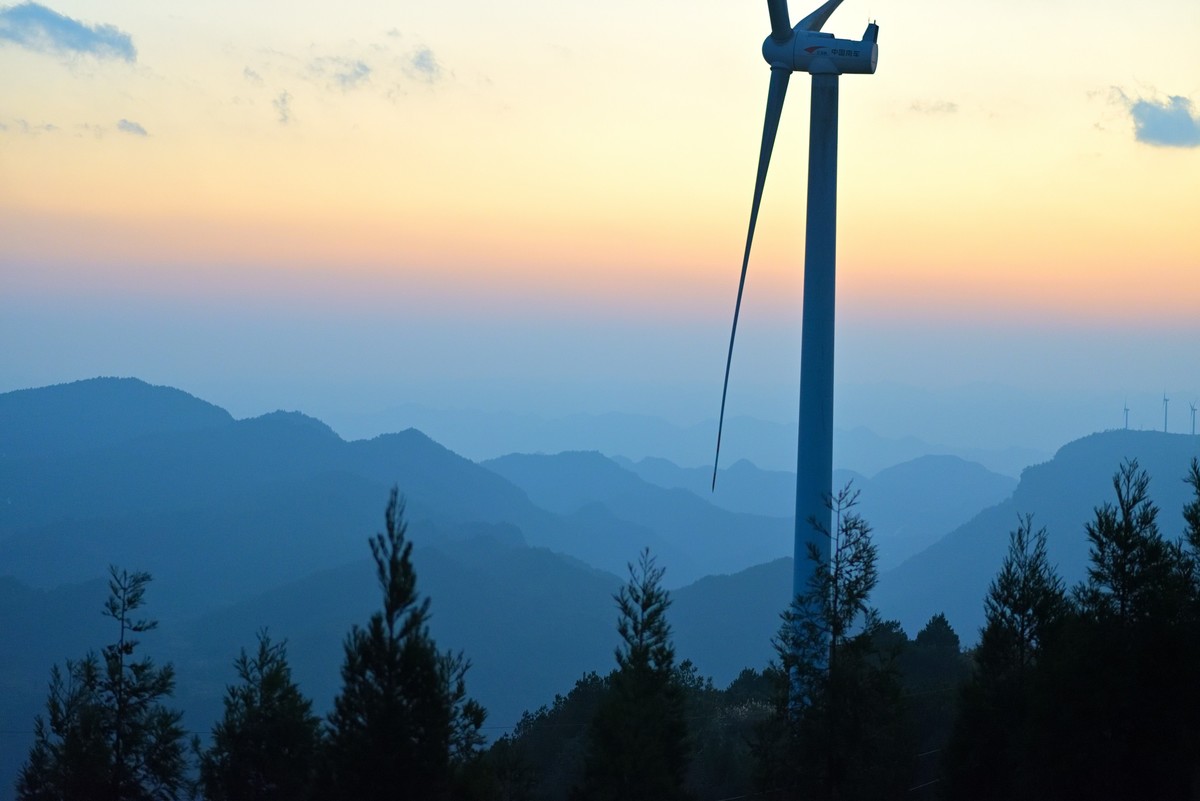 贵阳市花溪区云顶高坡晚霞