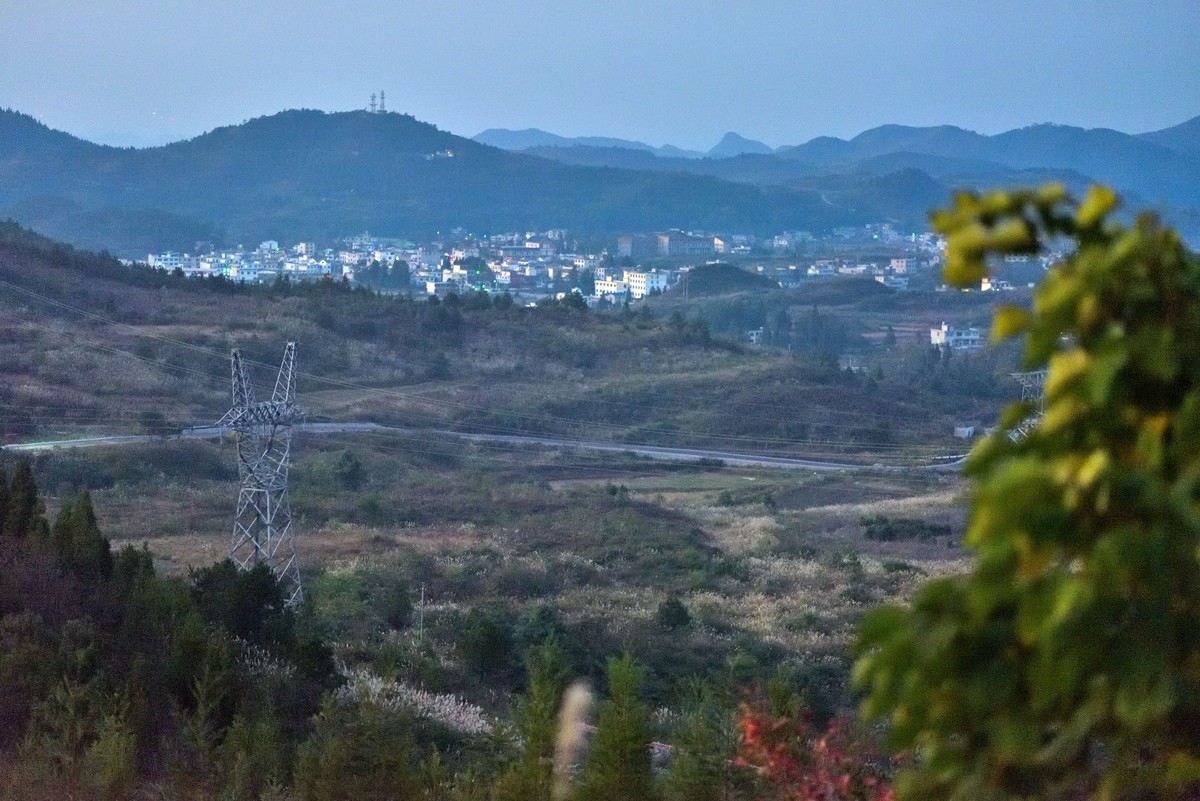 贵阳市花溪区云顶高坡晚霞