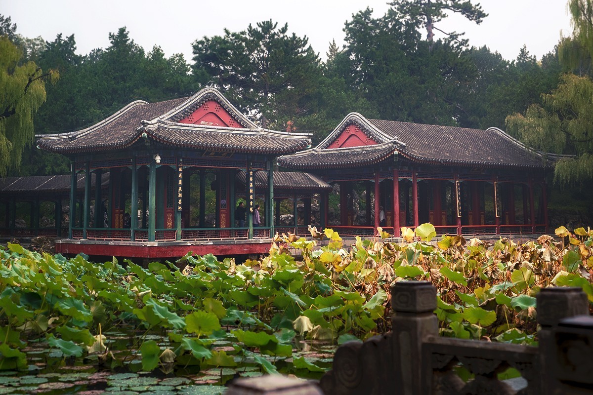 周日下午的谐趣园