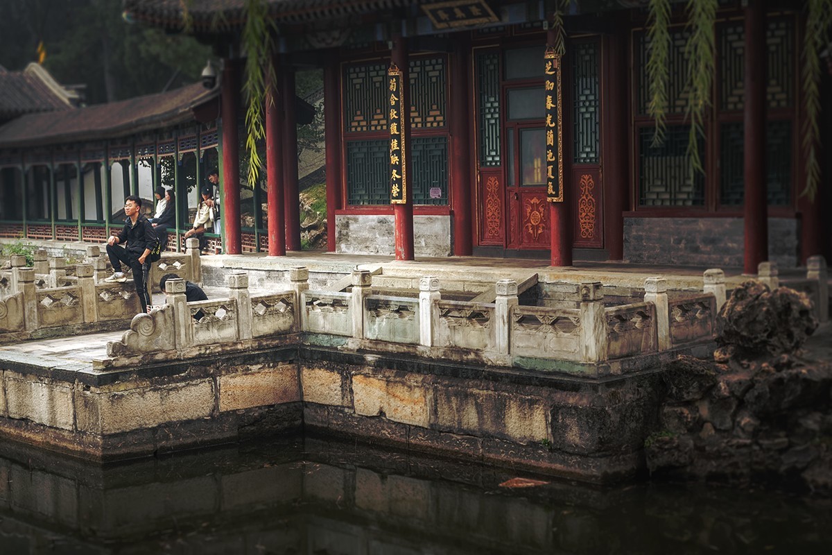 周日下午的谐趣园