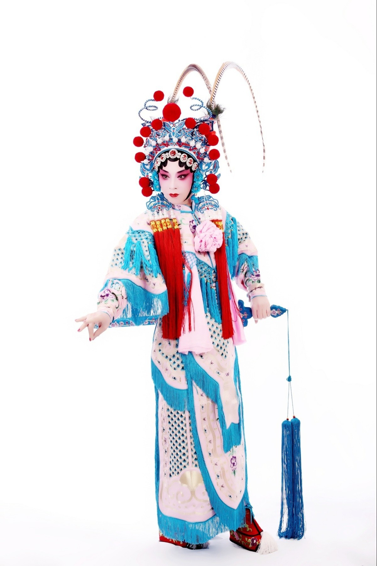 京剧旦角化妆? ?我的京剧照  扈家庄扈三娘222