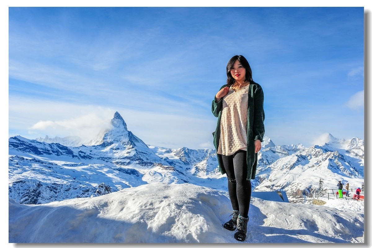 踏雪留影“马特宏”（瑞士采尔马特）