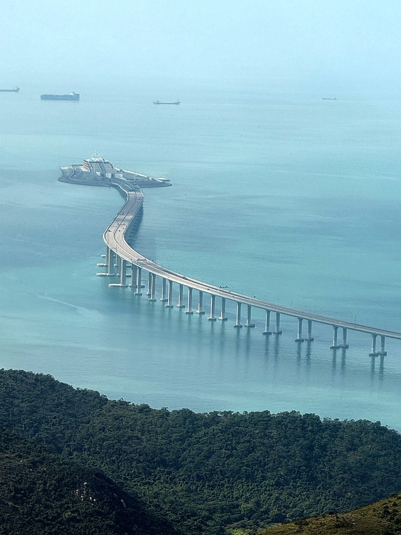 大屿山上拍港珠澳大桥1【手机图