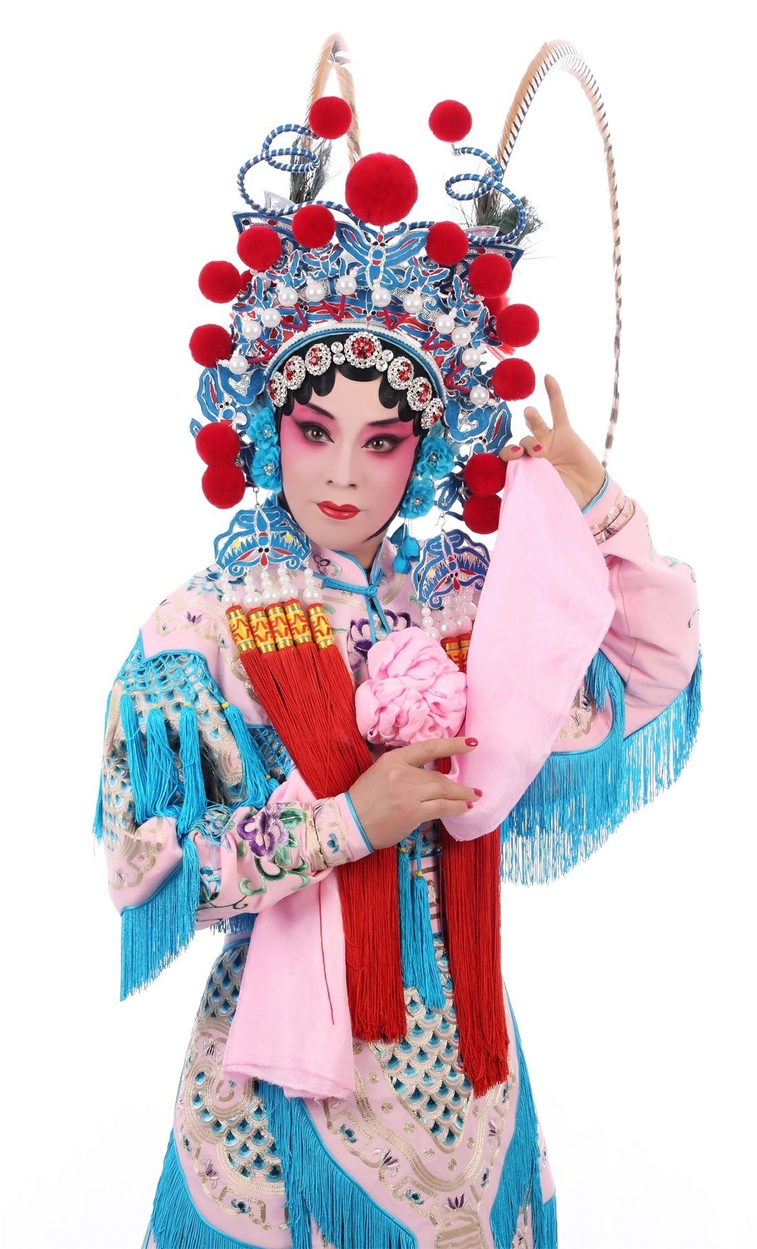 京剧旦角化妆? ?我的京剧照  扈家庄扈三娘222