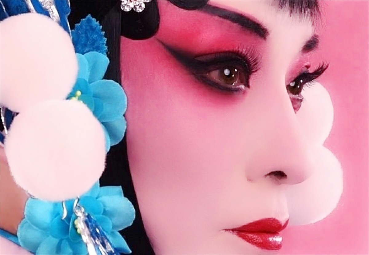 京剧旦角化妆? ?我的京剧照  扈家庄扈三娘222