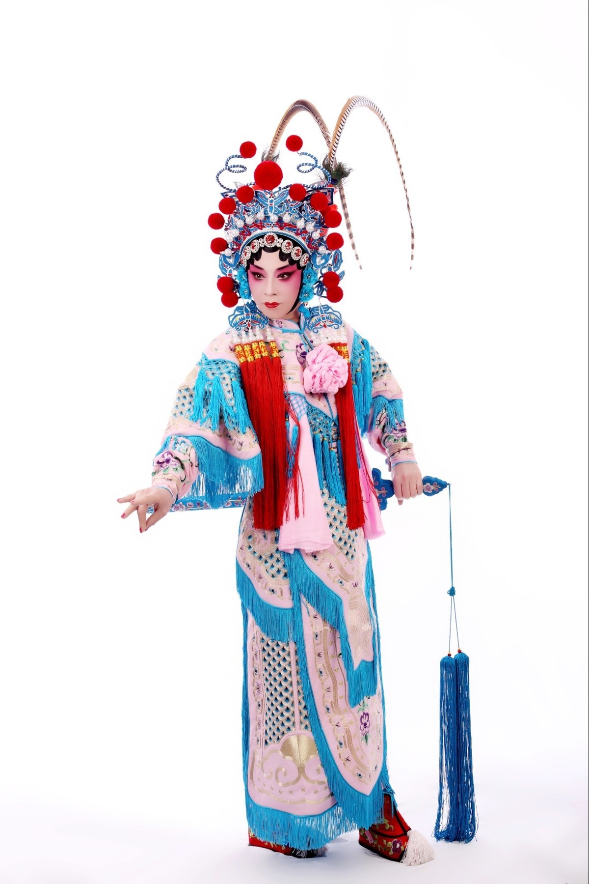京剧旦角化妆? ?我的京剧照  扈家庄扈三娘222