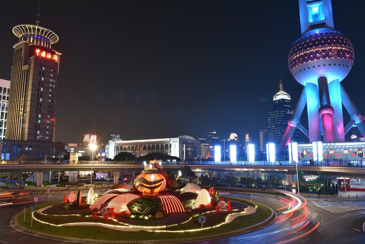 新年元旦,上海陆家嘴璀璨夜景-1-中关村在线摄影论坛