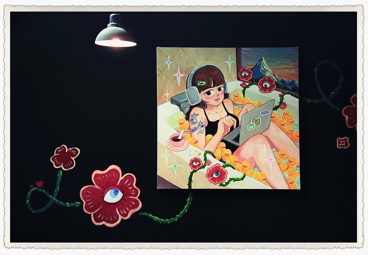 “矛盾体”作品的现场实况