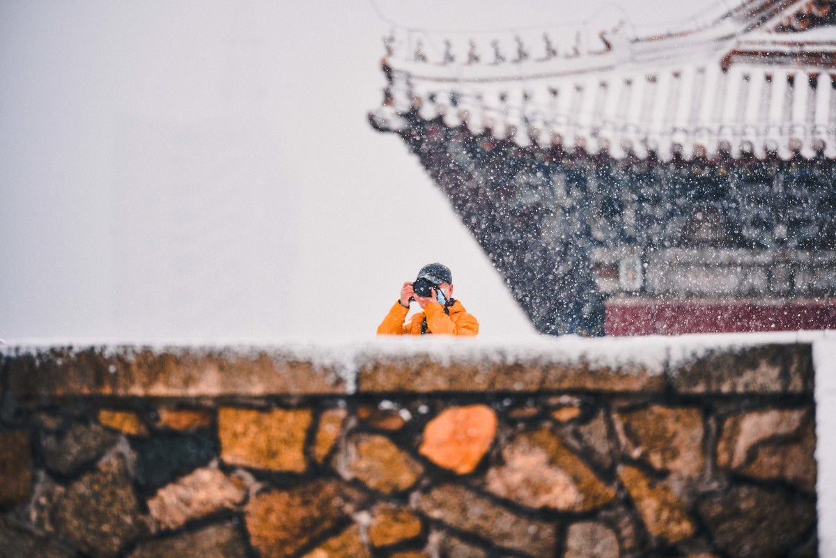 岱庙初雪