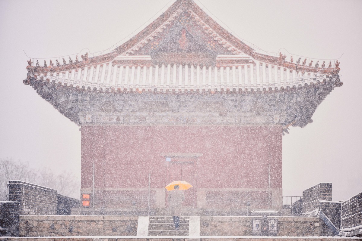 岱庙初雪
