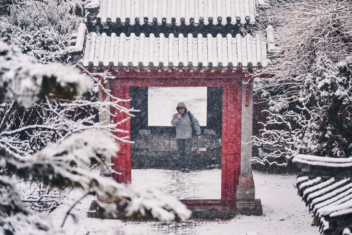 岱庙初雪