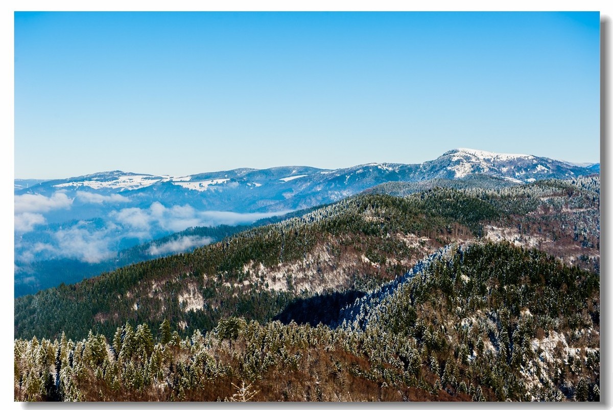 踏雪高蓝山