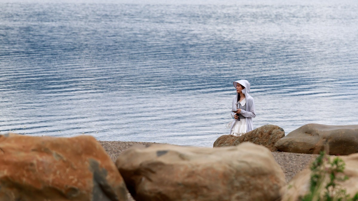 泸沽湖蹭拍美女