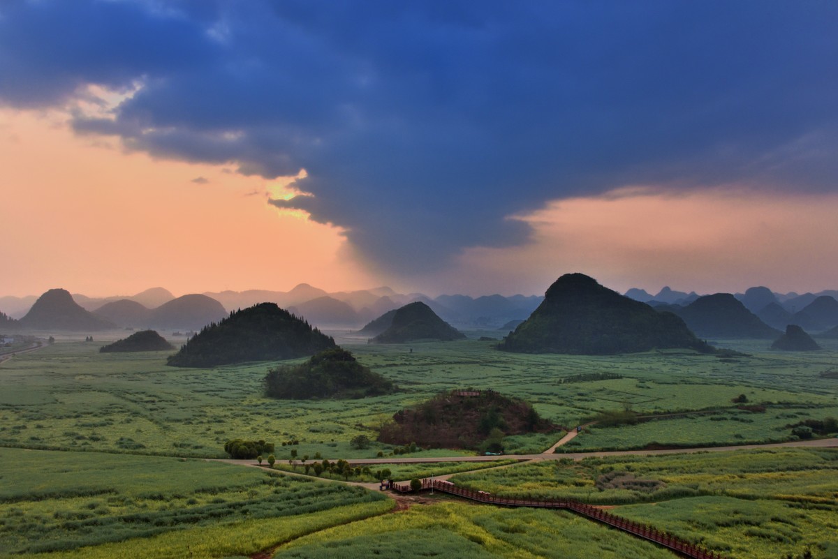 晨光下的金鸡峰丛【3】