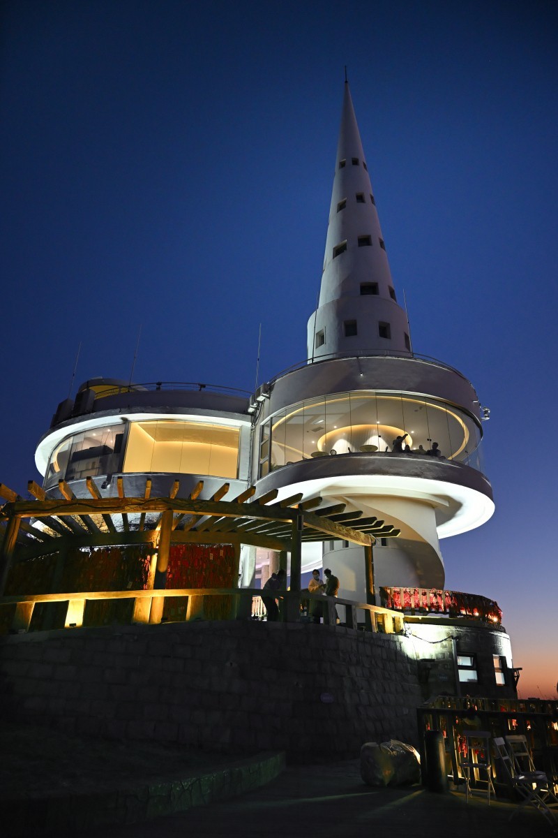 大连莲花山俯瞰星海湾大桥