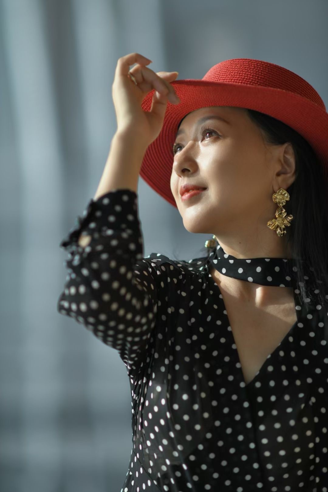 李自健美术馆拍人像