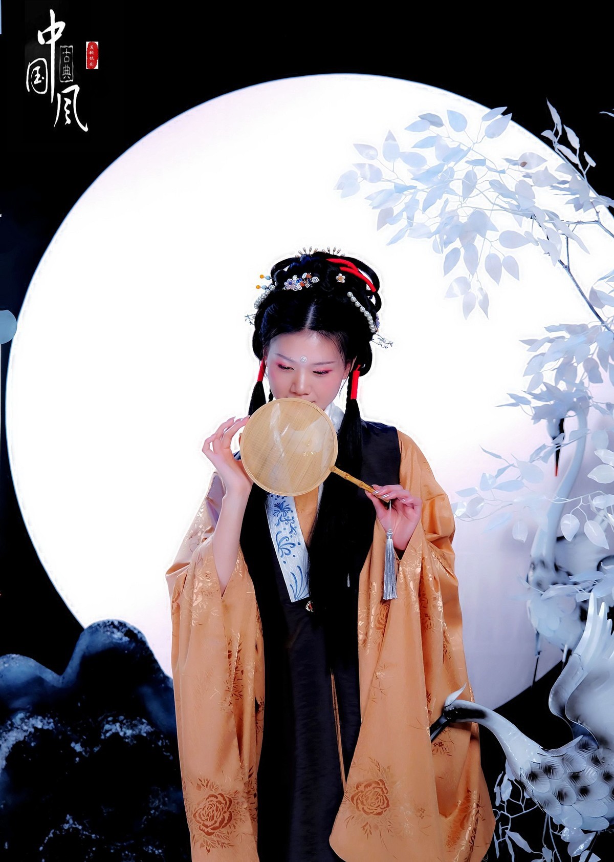 摄影棚汉服古风人像