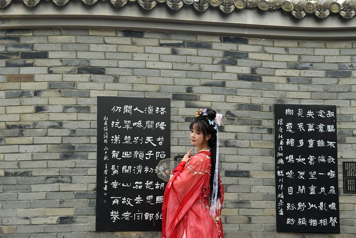 古风人像——浣花溪公园拍摄