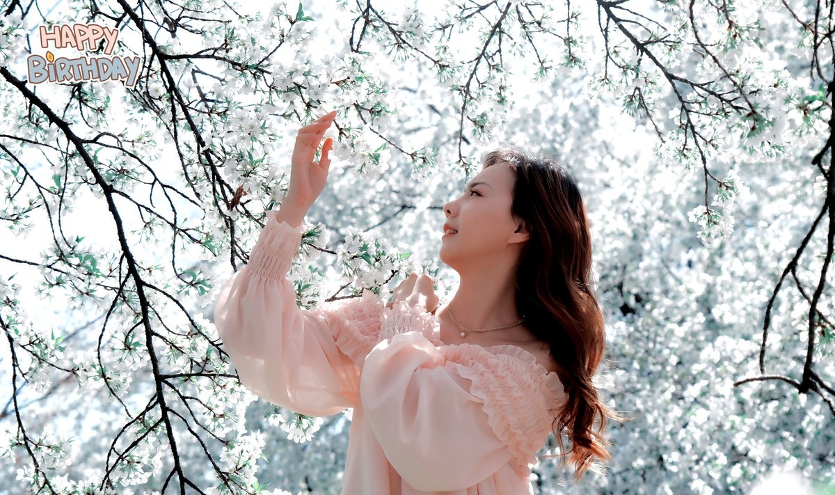 美丽的樱花盛开时…