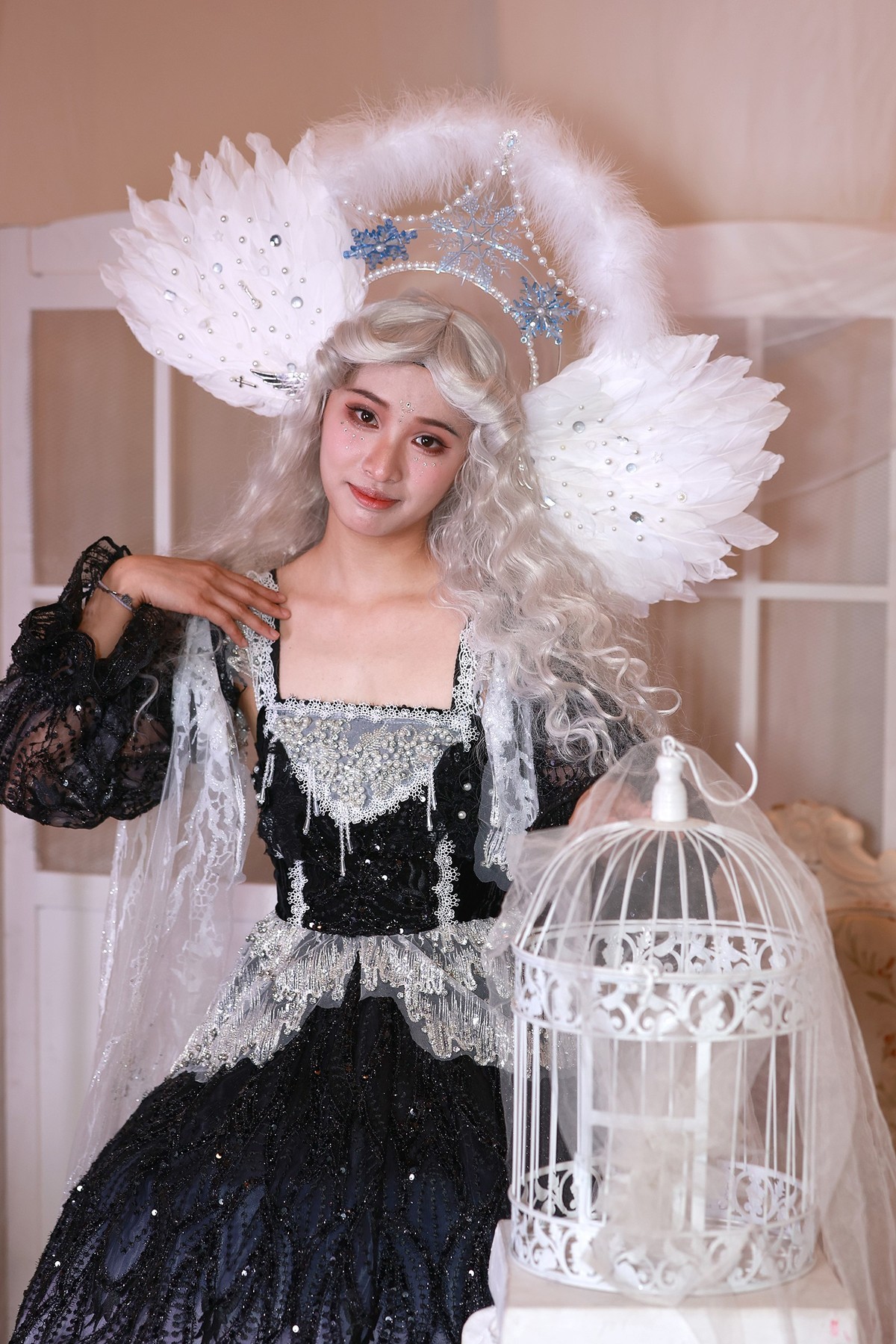 漂亮的角色扮演人像一组