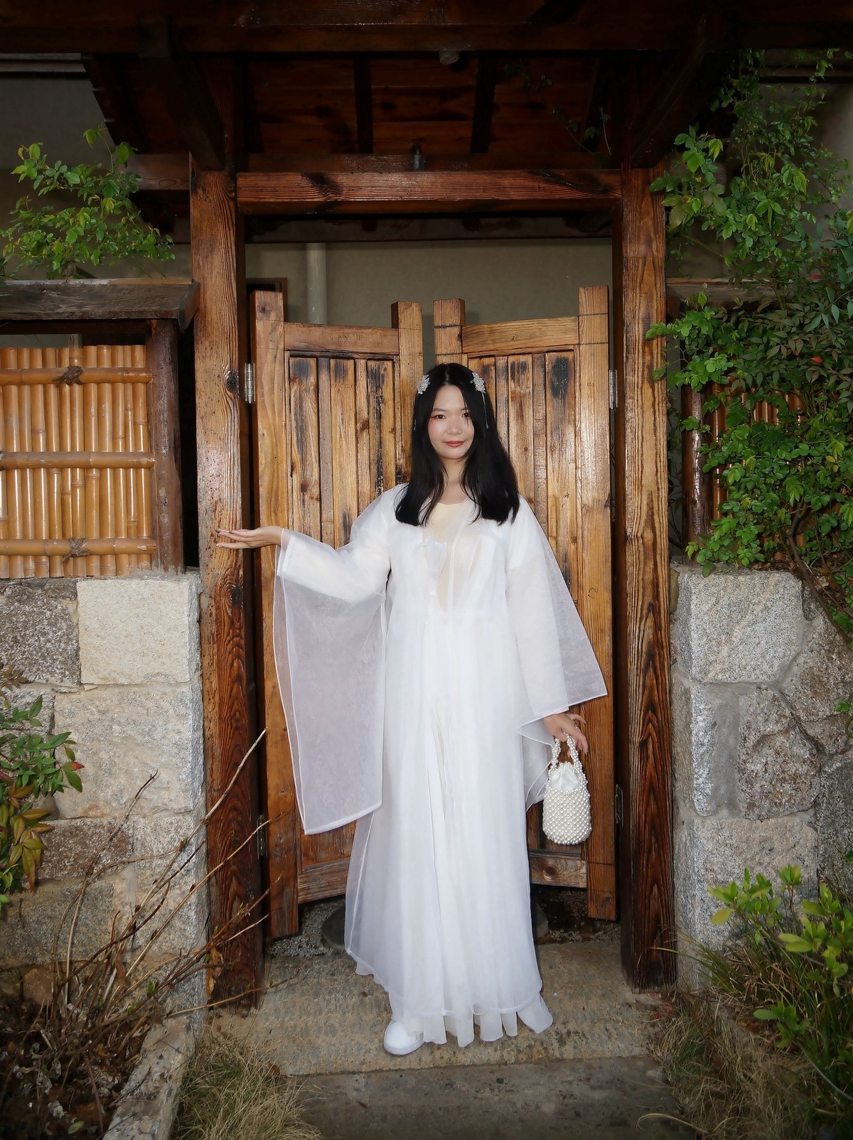 环境人像---黄梅问梅山庄的美女！