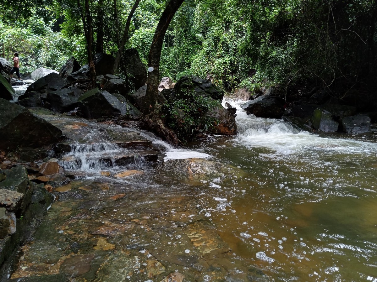 小溪流水哗啦啦（手机随拍 ）