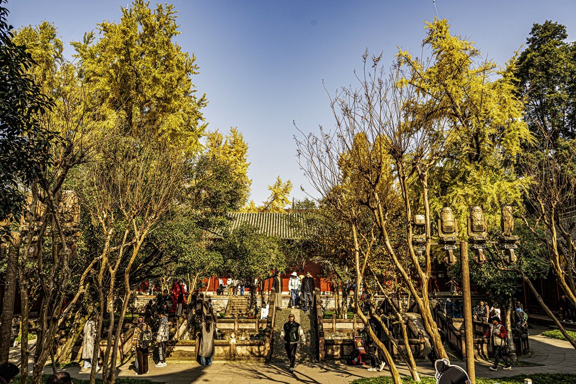 四川成都--崇州--罨画池秋色【1】