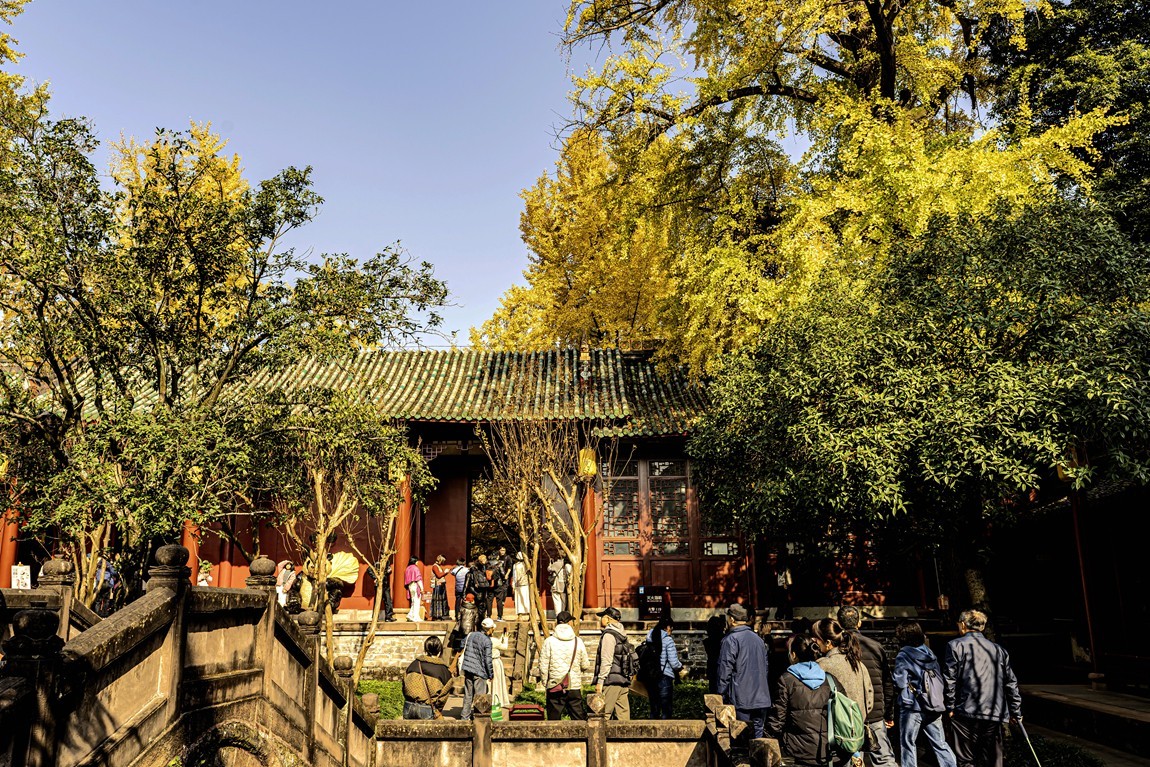 四川成都--崇州--罨画池秋色【1】