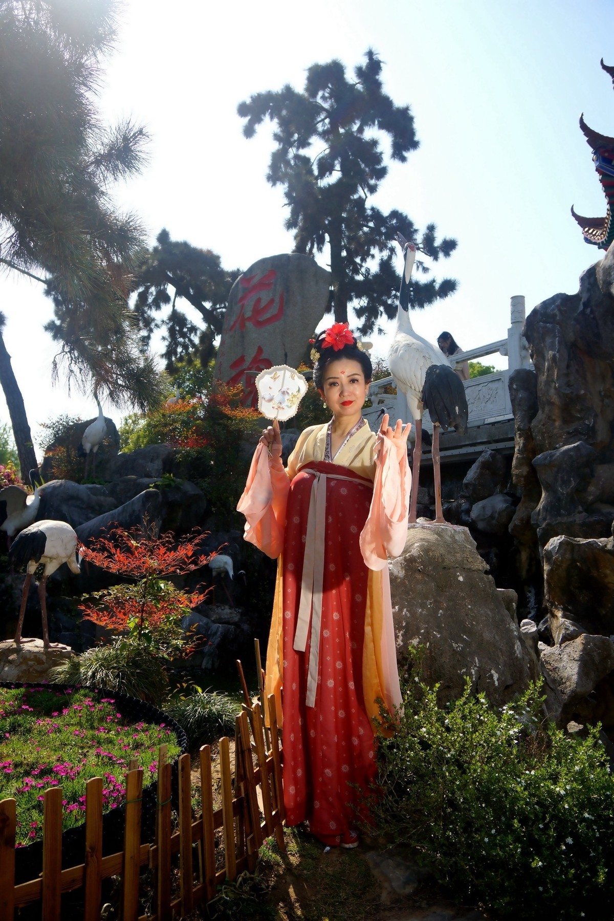 牡丹园的古装美女！