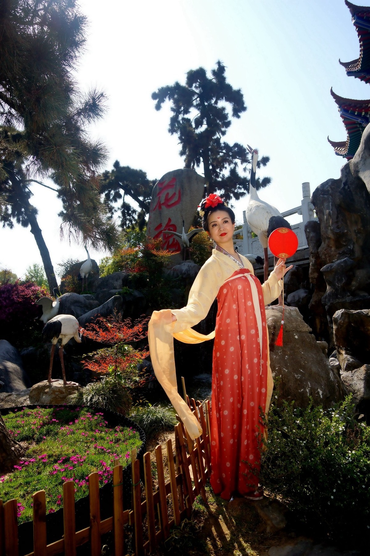 牡丹园的古装美女！