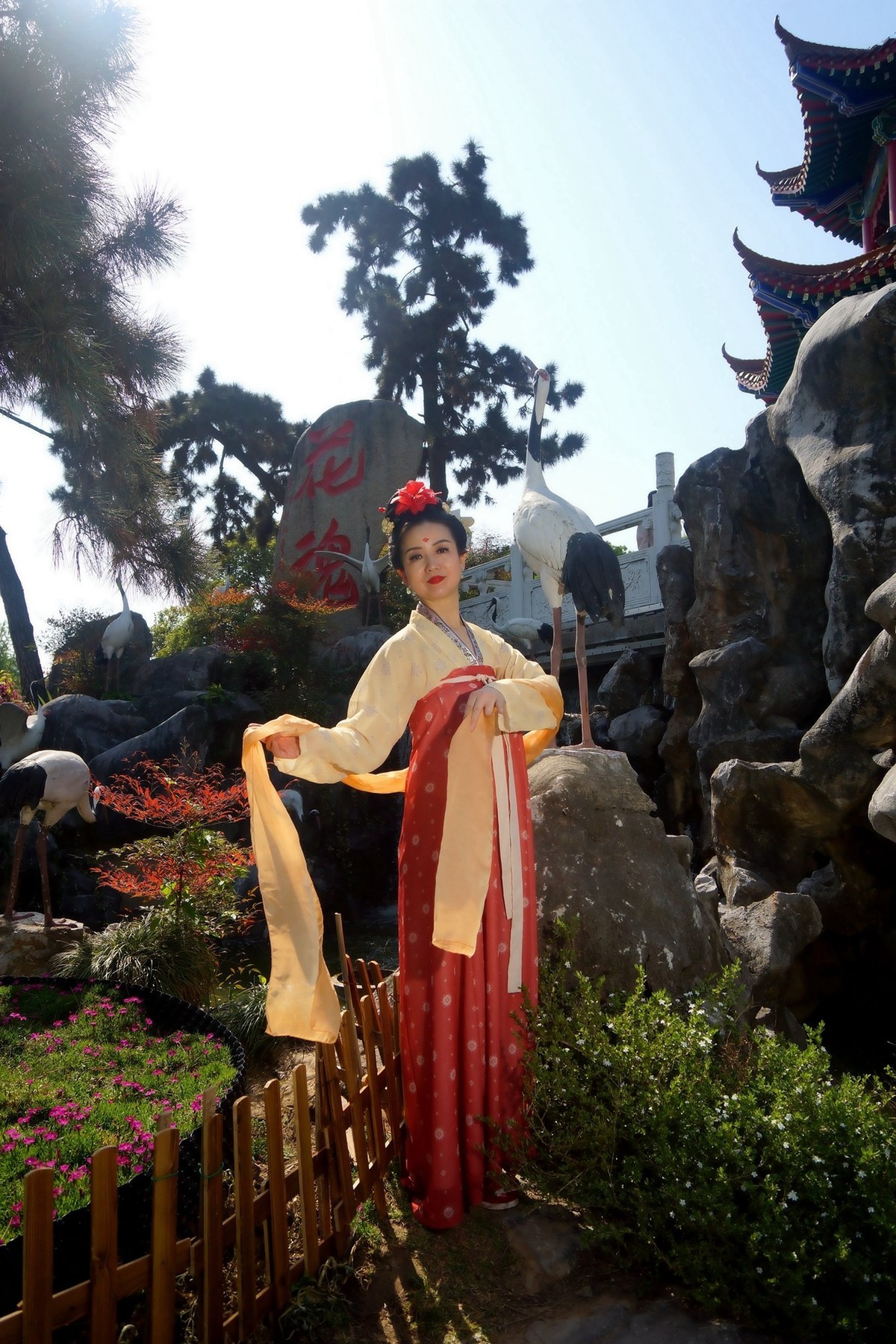 牡丹园的古装美女！
