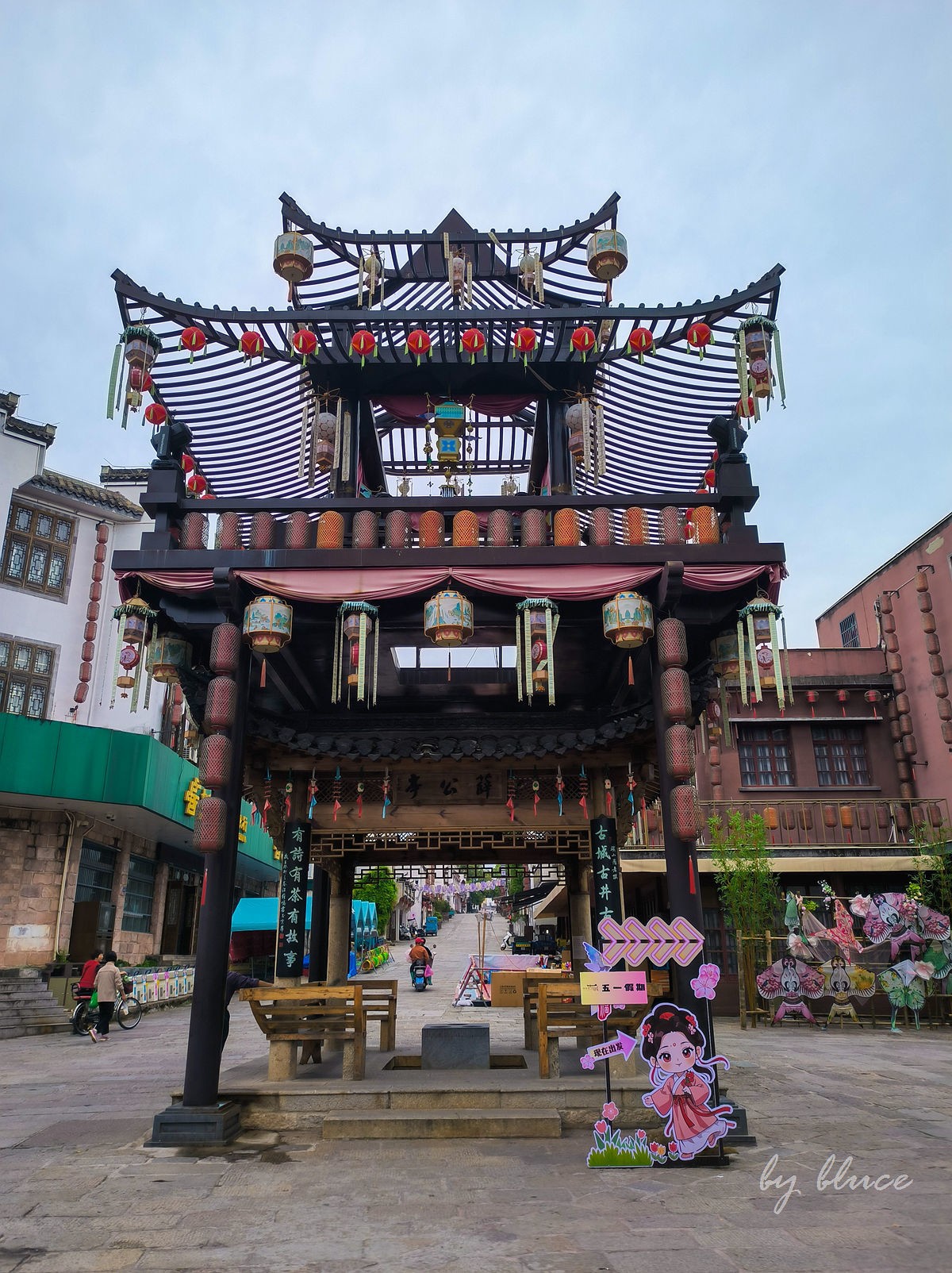 清晨的黟县古城