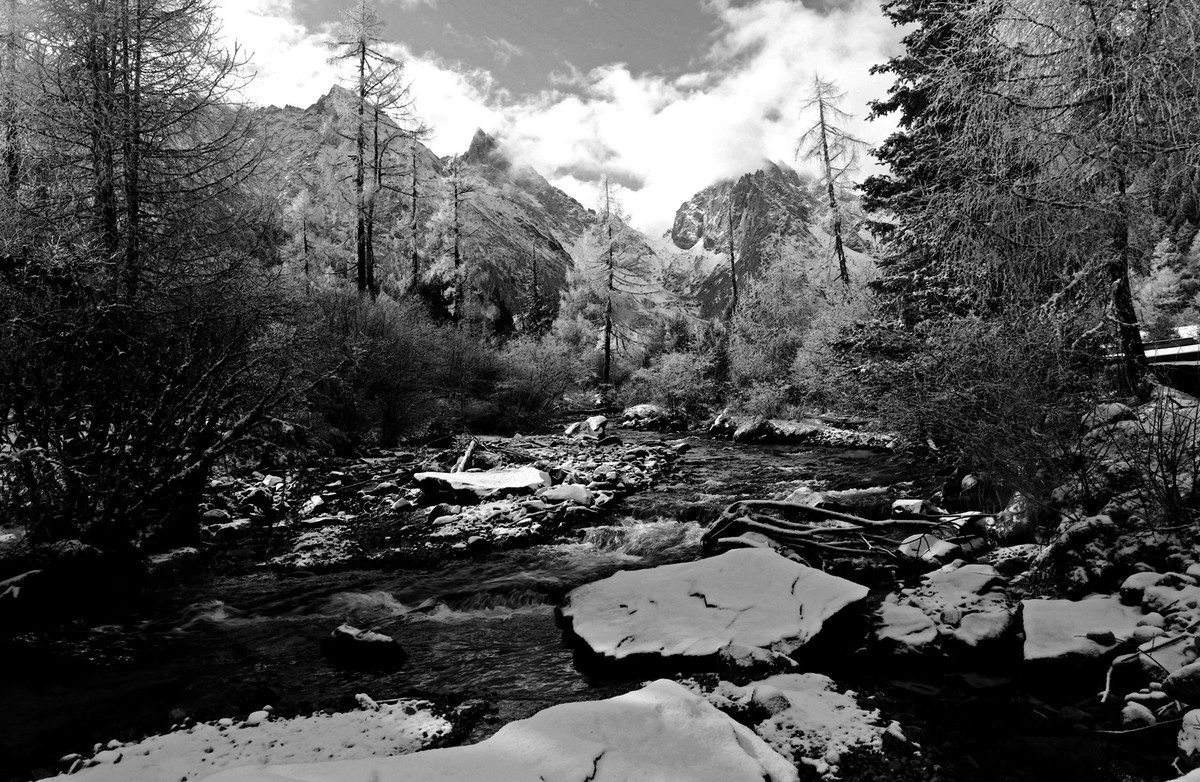 四川毕棚沟秋冬风景