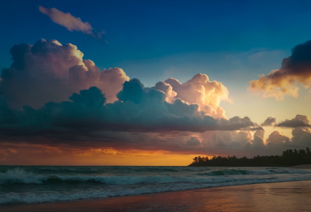 椰风海韵：晨光中的宁静