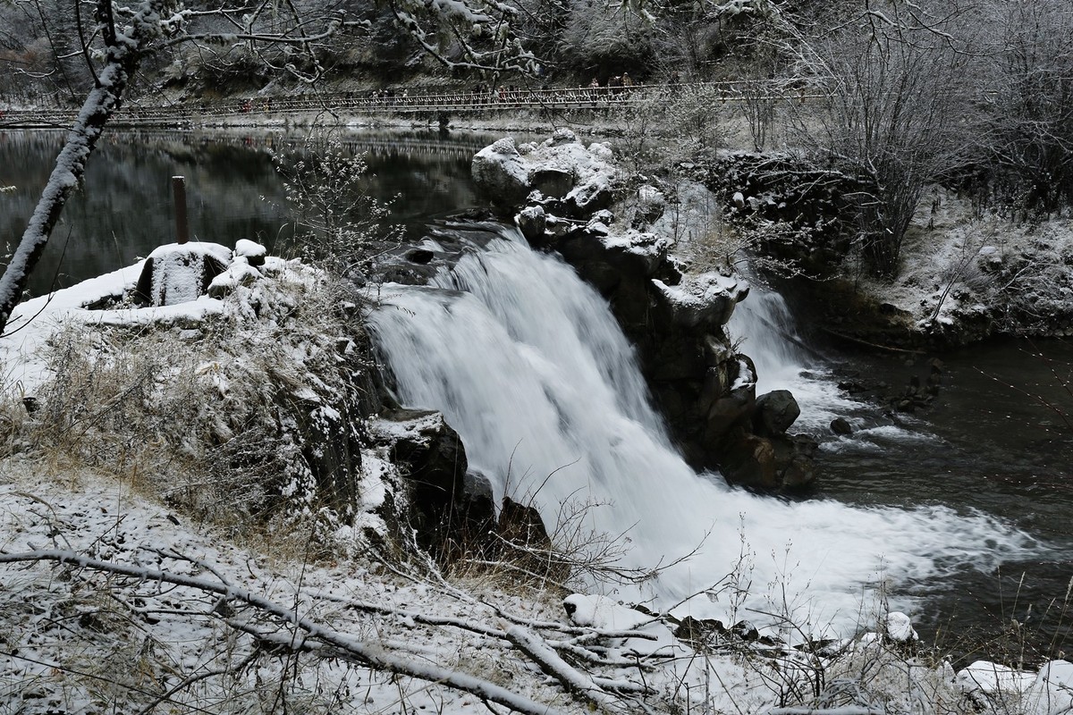 四川毕棚沟秋冬风景