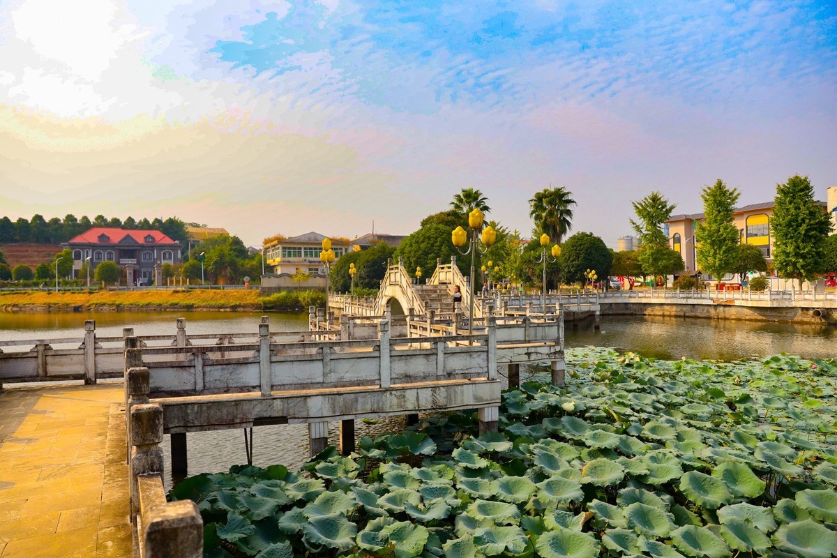 美丽新农村--江背镇狮子山公园