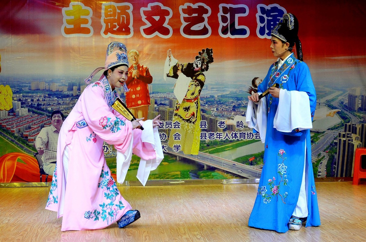 老年大学汇演剧照/庐剧18里相送