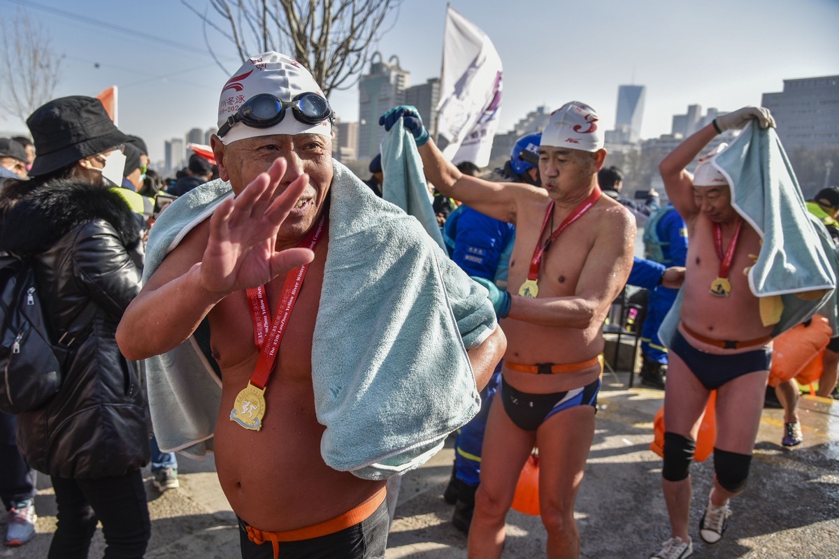 2024年元旦兰州冬泳花絮