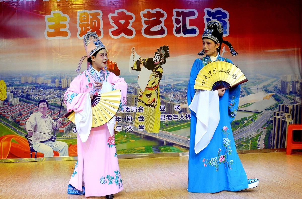 老年大学汇演剧照/庐剧18里相送