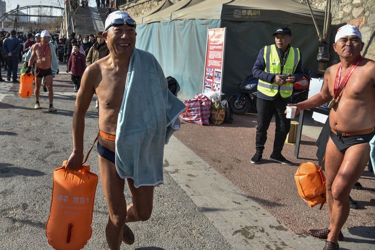 2024年元旦兰州冬泳花絮