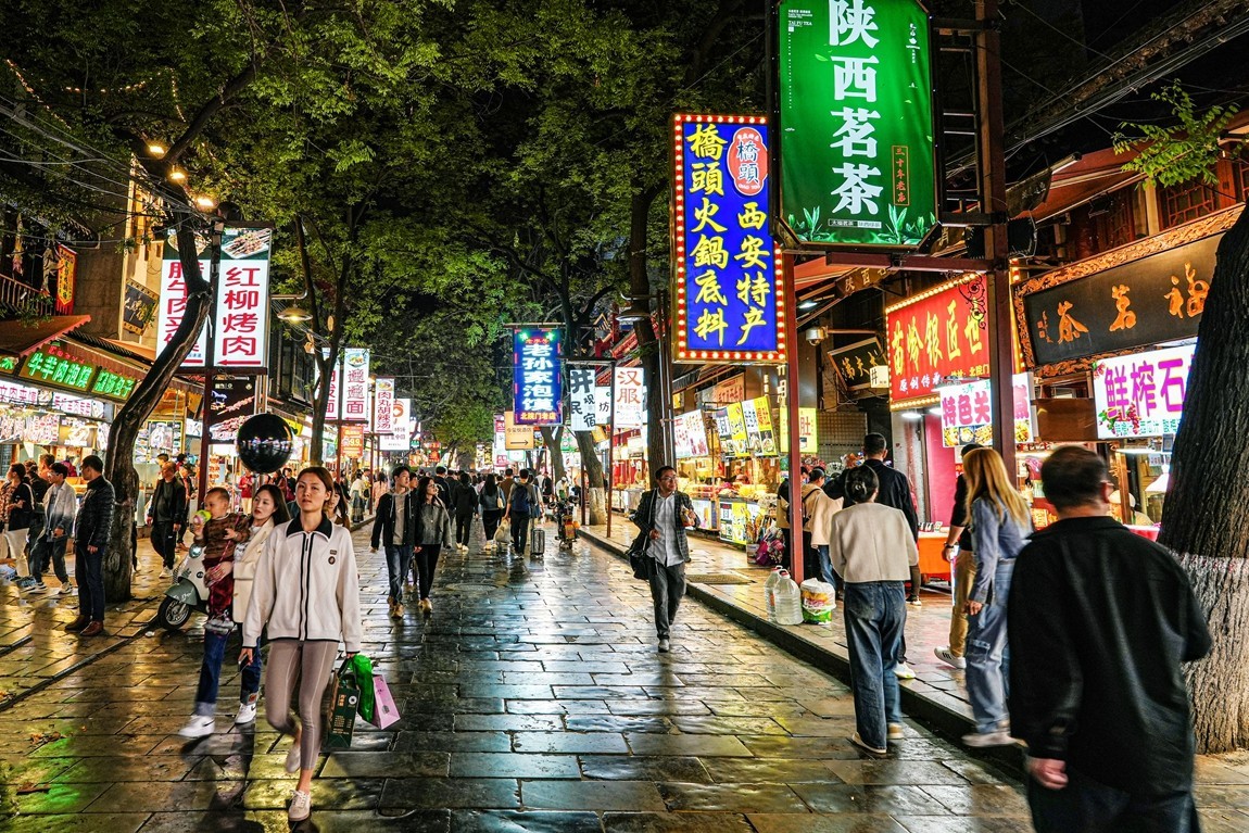 夜游--西安钟鼓楼【4】回民街